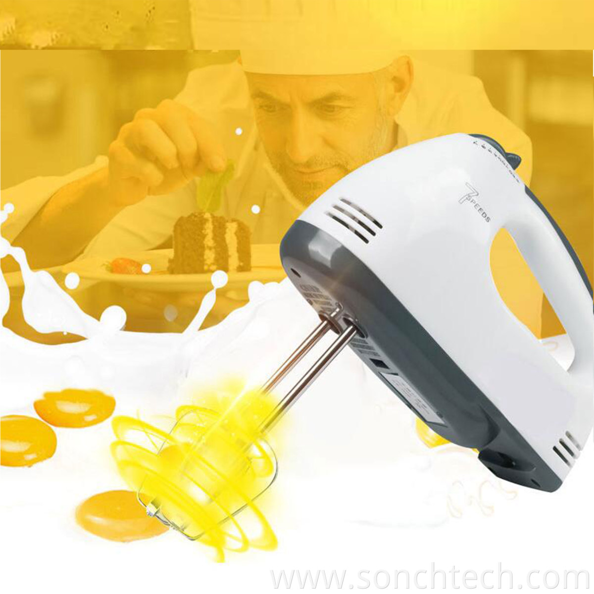 Electric food mixer